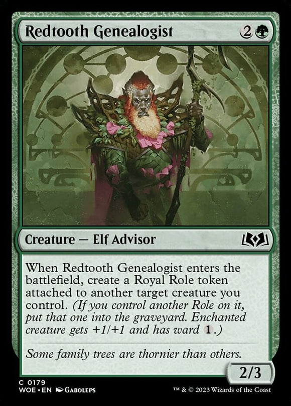 Redtooth Genealogist - Wilds of Eldraine - English - NM - MTG