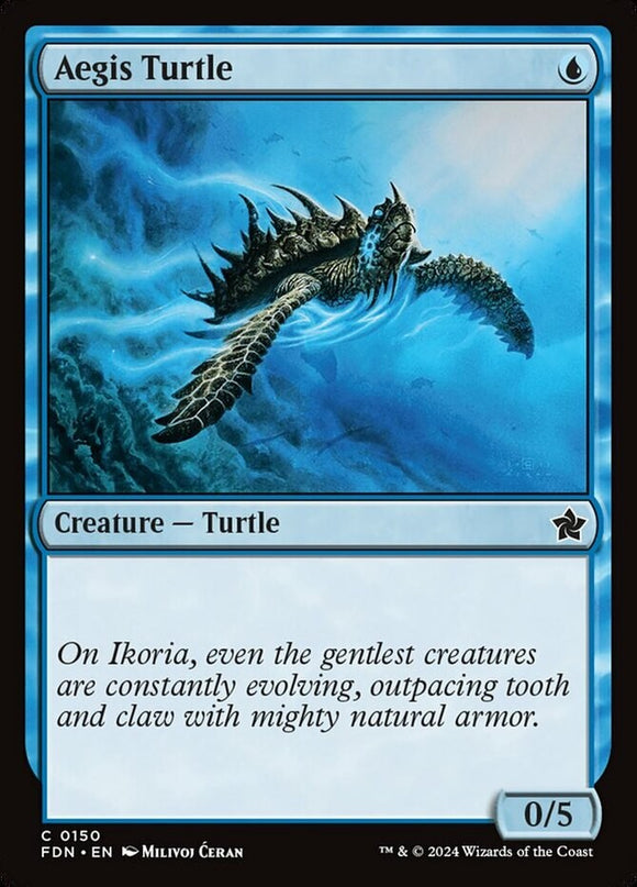 Aegis Turtle - Foundations - English - NM - MTG