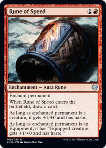 Rune of Speed - Kaldheim - English - NM - MTG