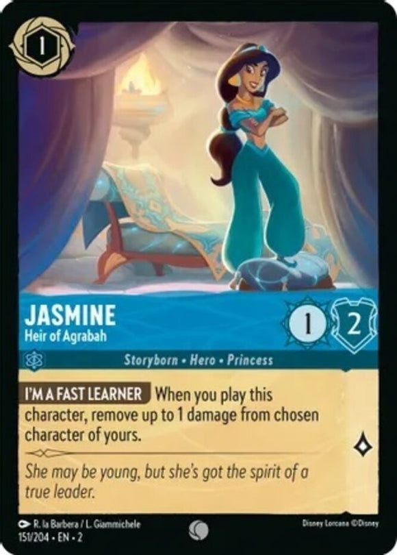 Jasmine - Heir of Agrabah - 151/204 - Common - Rise of the Floodborn NM