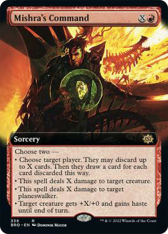 Mishra's Command - Extended Art - The Brothers' War - English - NM - MTG
