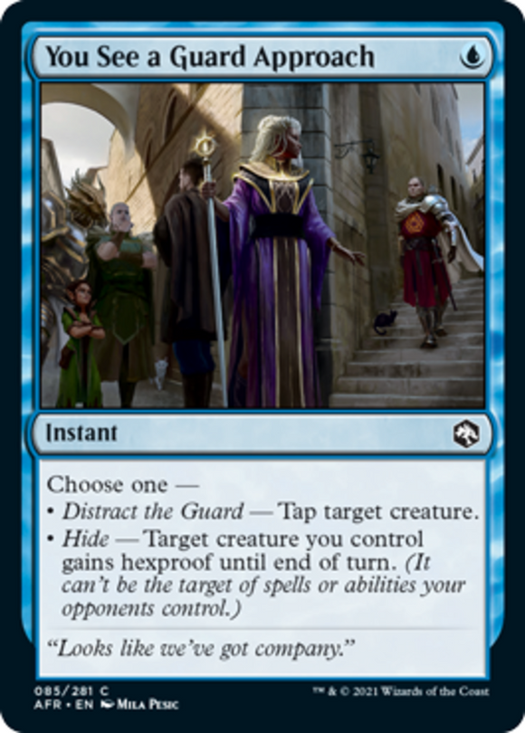 You See a Guard Approach - Forgotten Realms - English - NM - MTG