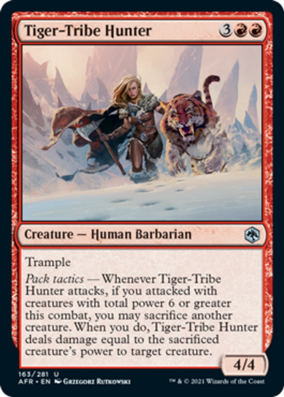 Tiger-Tribe Hunter - Forgotten Realms - English - NM - MTG