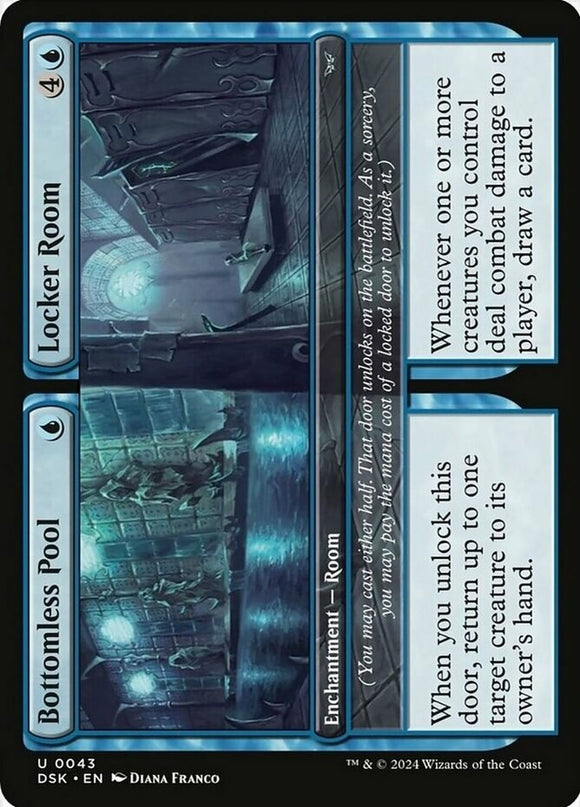 Bottomless Pool // Locker Room - Duskmourn: House of Horror - English - NM - MTG
