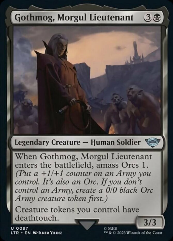 Gothmog, Morgul Lieutenant - Lord of the Rings - English - NM - MTG