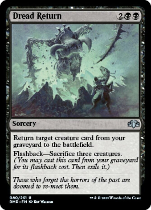 Dread Return - Dominaria Remastered - English - NM - MTG