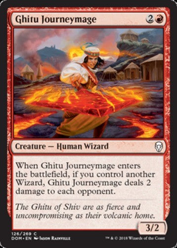 Ghitu Journeymage - Dominaria - English - NM - MTG