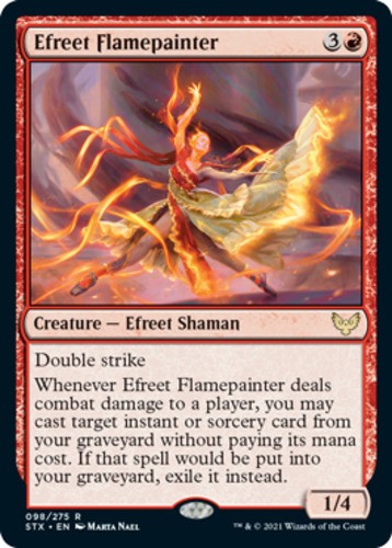 Efreet Flamepainter - Strixhaven: School of Mages - English - NM - MTG