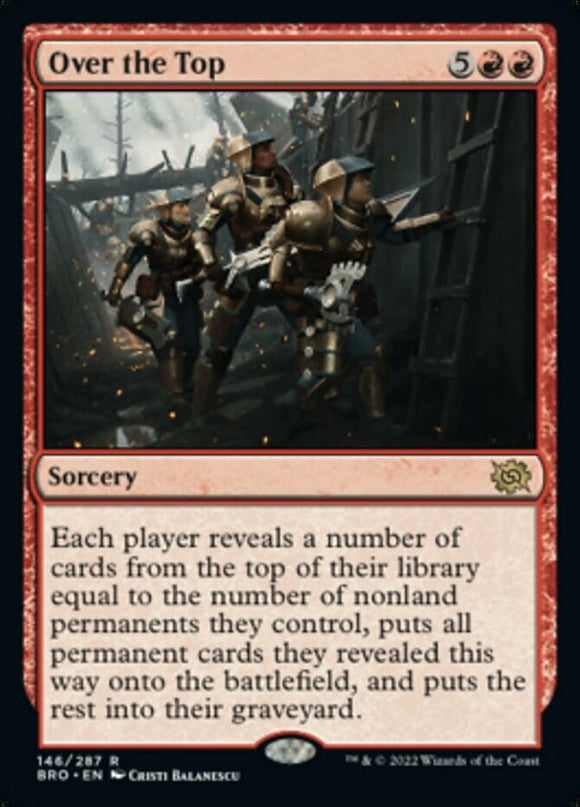 Over the Top - The Brothers' War - English - NM - MTG