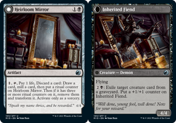 Heirloom Mirror // Inherited Fiend - Innistrad: Midnight Hunt - English - NM - M