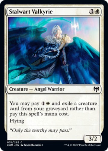 Stalwart Valkyrie - Kaldheim - English - NM - MTG