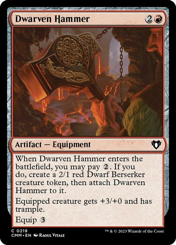 Dwarven Hammer - Commander Masters - English - NM - MTG
