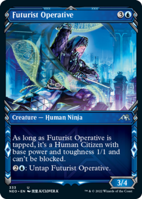 Futurist Operative - Showcase - Kamigawa: Neon Dynasty - English - NM - MTG