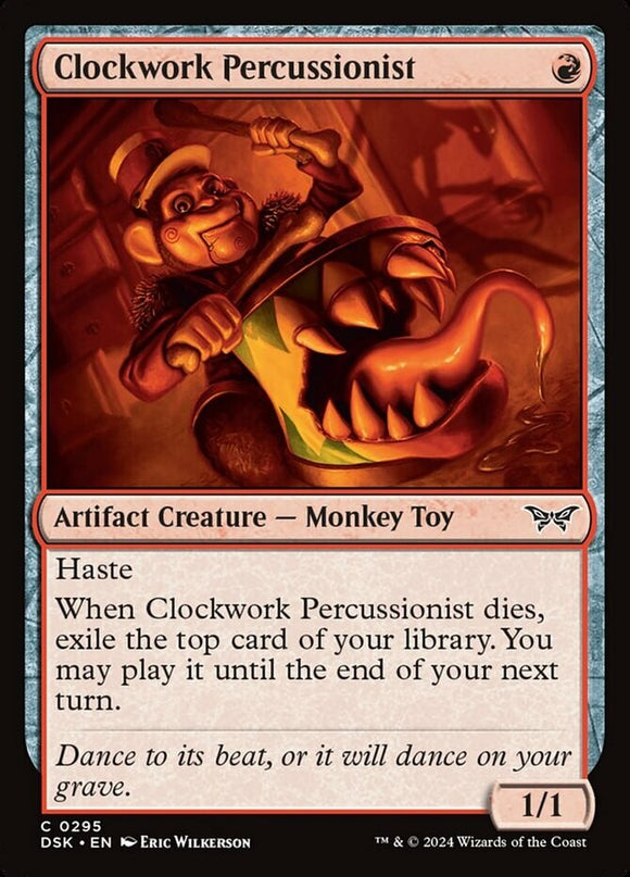 Clockwork Percussionist (0295) - Duskmourn: House of Horror - English - NM - MTG