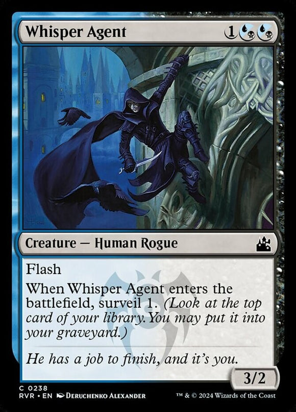 Whisper Agent - Ravnica Remastered - English - NM - MTG
