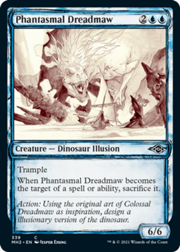Phantasmal Dreadmaw - Showcase - Modern Horizons 2 - English - NM - MTG