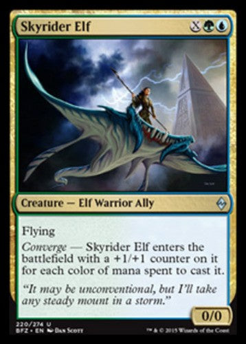 Skyrider Elf - Battle for Zendikar - English - NM - MTG
