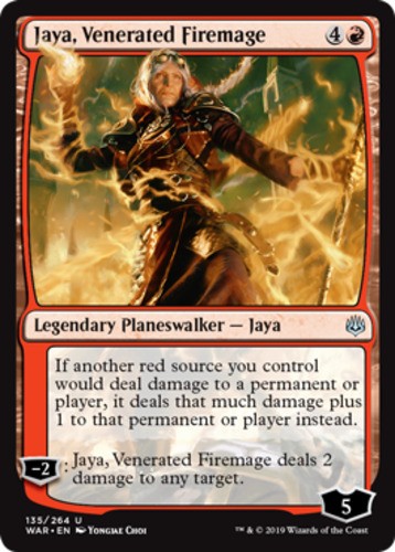 Jaya, Venerated Firemage - War Of The Spark - English - NM - MTG