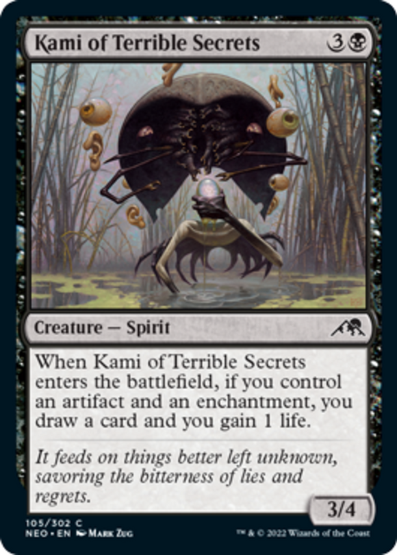 Kami of Terrible Secrets - Kamigawa: Neon Dynasty - English - NM - MTG