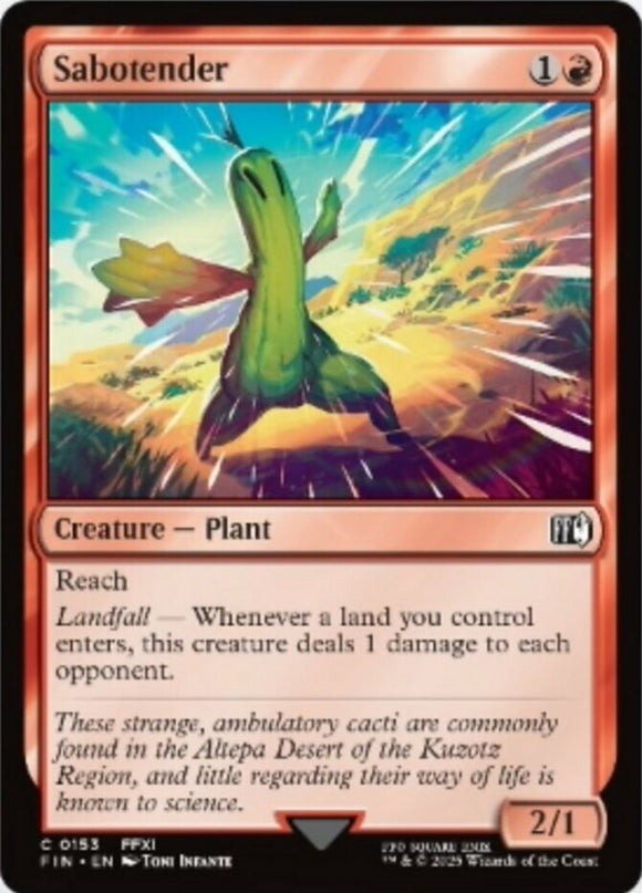 Sabotender - Final Fantasy - English - NM - MTG