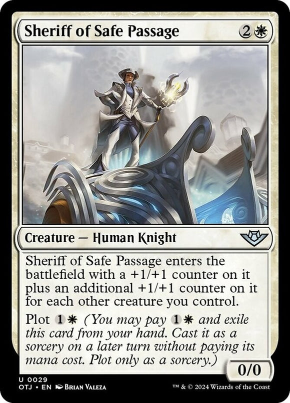 Sheriff of Safe Passage - Outlaws of Thunder Junction - English - NM - MTG