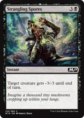 Strangling Spores - Core Set 2019 (M19) - English - NM - MTG