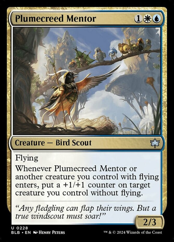 Plumecreed Mentor - Bloomburrow - English - NM - MTG