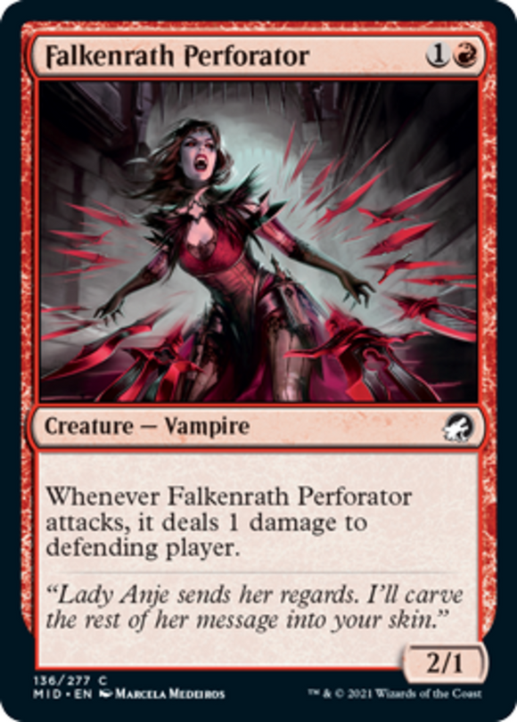 Falkenrath Perforator - Innistrad: Midnight Hunt - English - NM - MTG