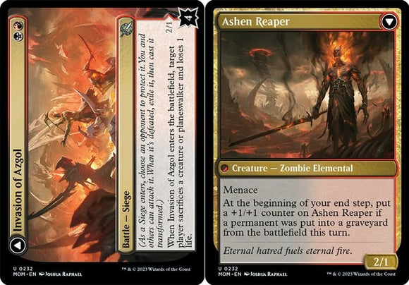 Invasion of Azgol // Ashen Reaper - March of the Machines - English - NM - MTG