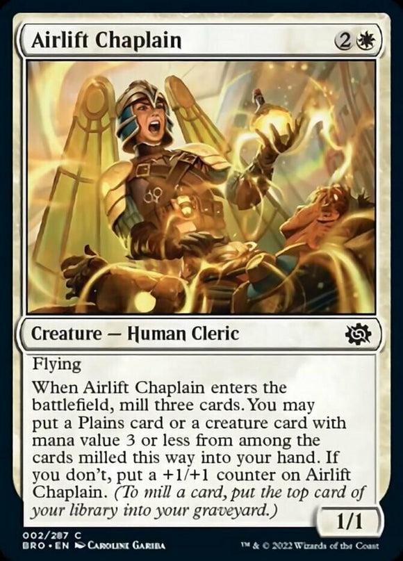 Airlift Chaplain - The Brothers' War - English - NM - MTG