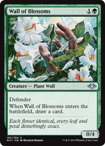 Wall of Blossoms - Modern Horizons - English - NM - MTG
