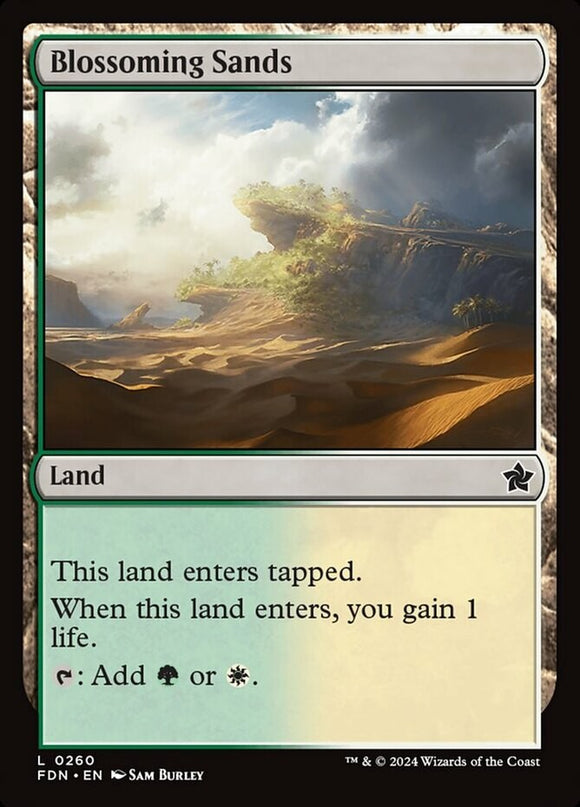 Blossoming Sands - Foundations - English - NM - MTG