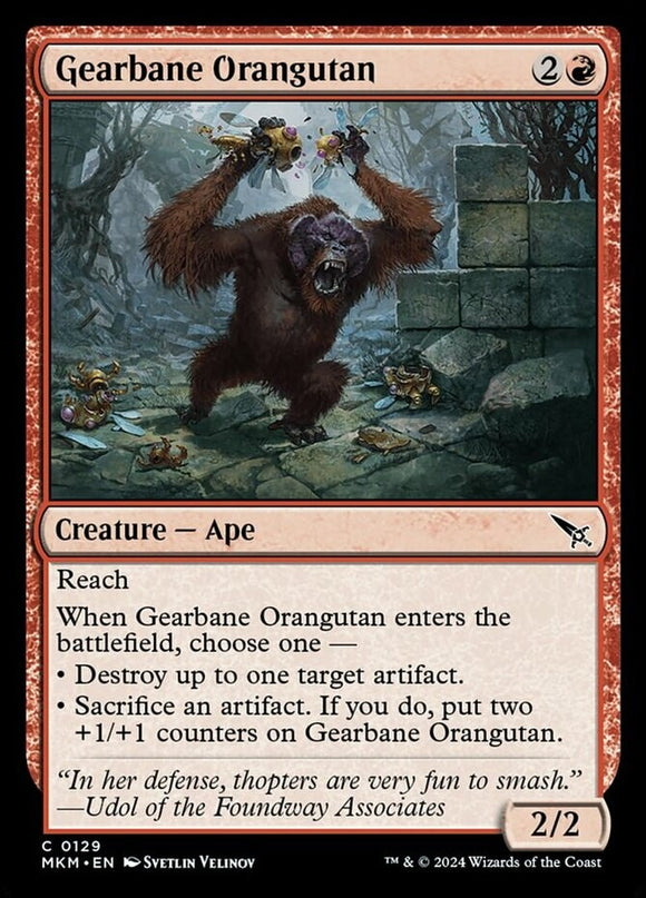 Gearbane Orangutan - Murders at Karlov Manor - English - NM - MTG