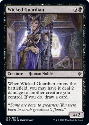 Wicked Guardian - Throne of Eldraine - English - NM - MTG