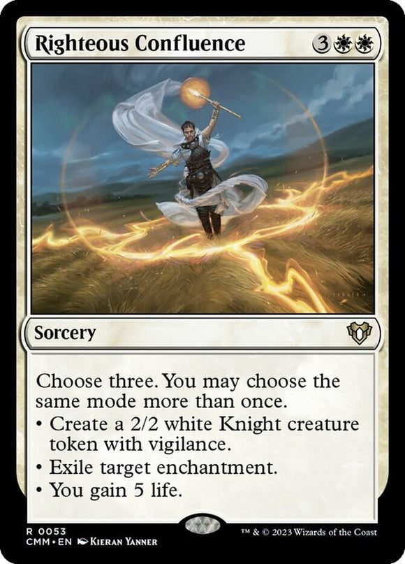 Righteous Confluence - Commander Masters - English - NM - MTG