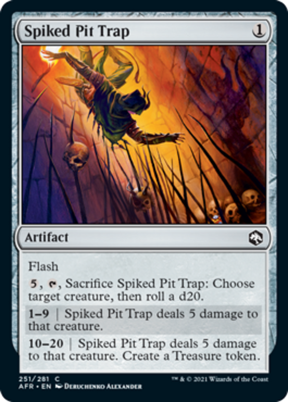 Spiked Pit Trap - Forgotten Realms - English - NM - MTG