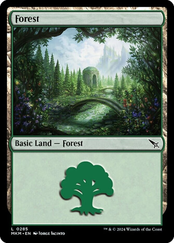 Forest (0285) - Murders at Karlov Manor - English - NM - MTG