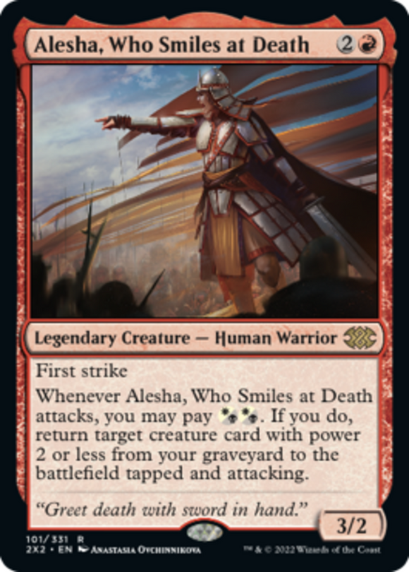 Alesha, Who Smiles at Death - Double Masters 2022 - English - NM - MTG
