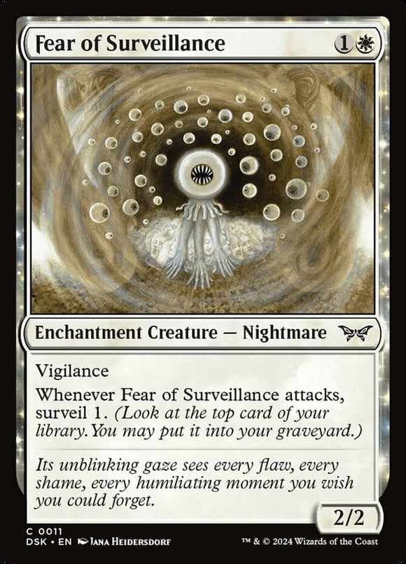 Fear of Surveillance - Duskmourn: House of Horror - English - NM - MTG