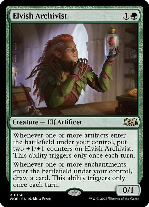 Elvish Archivist - Wilds of Eldraine - English - NM - MTG