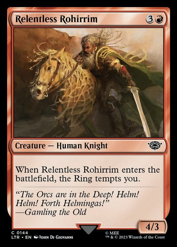 Relentless Rohirrim - Lord of the Rings - English - NM - MTG