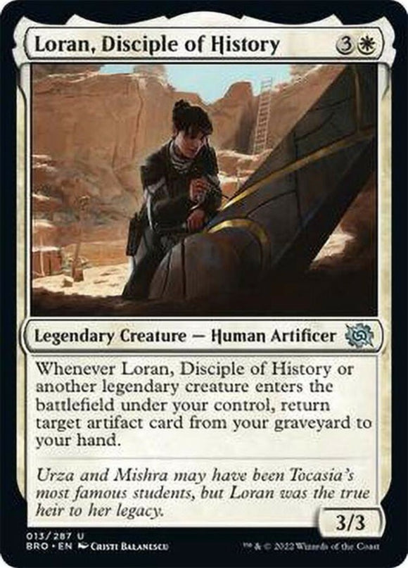 Loran, Disciple of History - The Brothers' War - English - NM - MTG