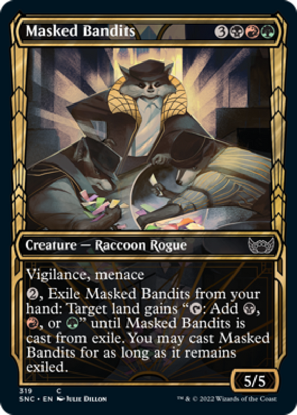 Masked Bandits - Showcase - Streets of New Capenna - English - NM - MTG