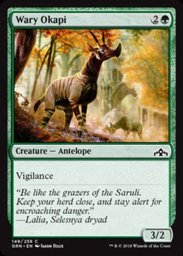 Wary Okapi - Guilds of Ravnica - English - NM - MTG