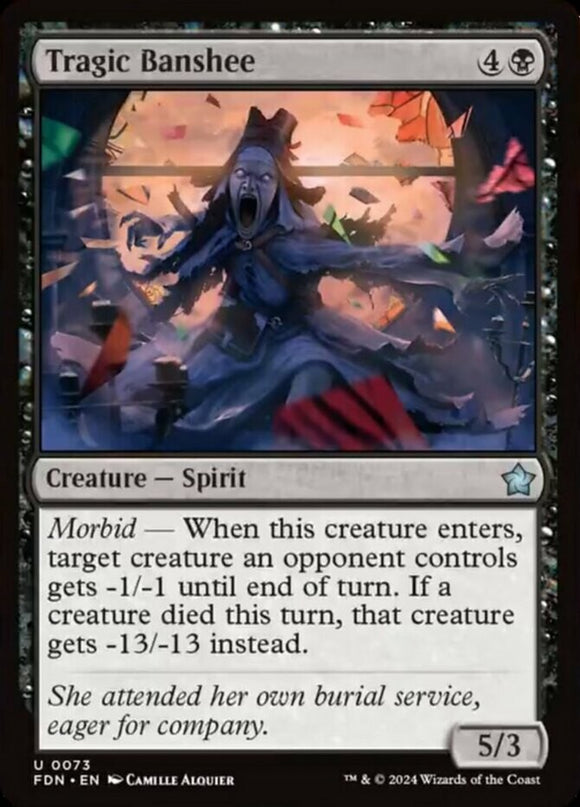 Tragic Banshee - Foundations - English - NM - MTG