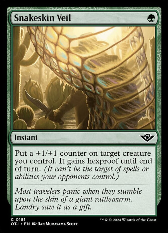 Snakeskin Veil - Outlaws of Thunder Junction - English - NM - MTG