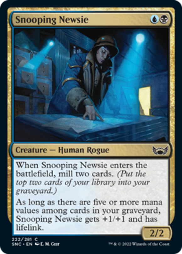 Snooping Newsie - Streets of New Capenna - English - NM - MTG