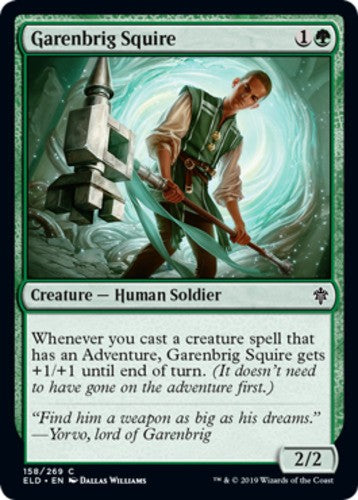 Garenbrig Squire - Throne of Eldraine - English - NM - MTG