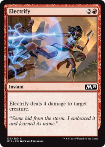 Electrify - Core Set 2019 (M19) - English - NM - MTG