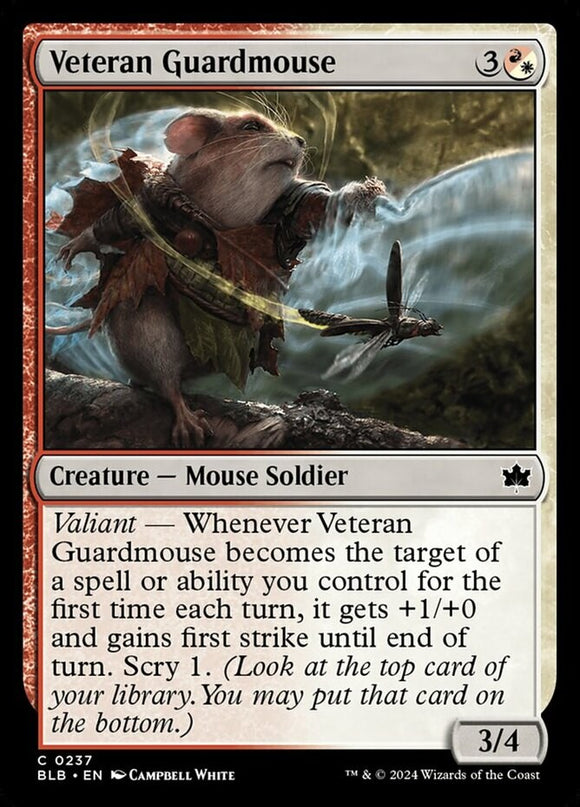 Veteran Guardmouse - Bloomburrow - English - NM - MTG